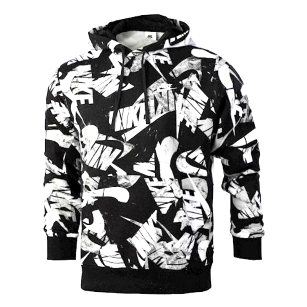 Nike Hoodie Sweater Blk/Whi